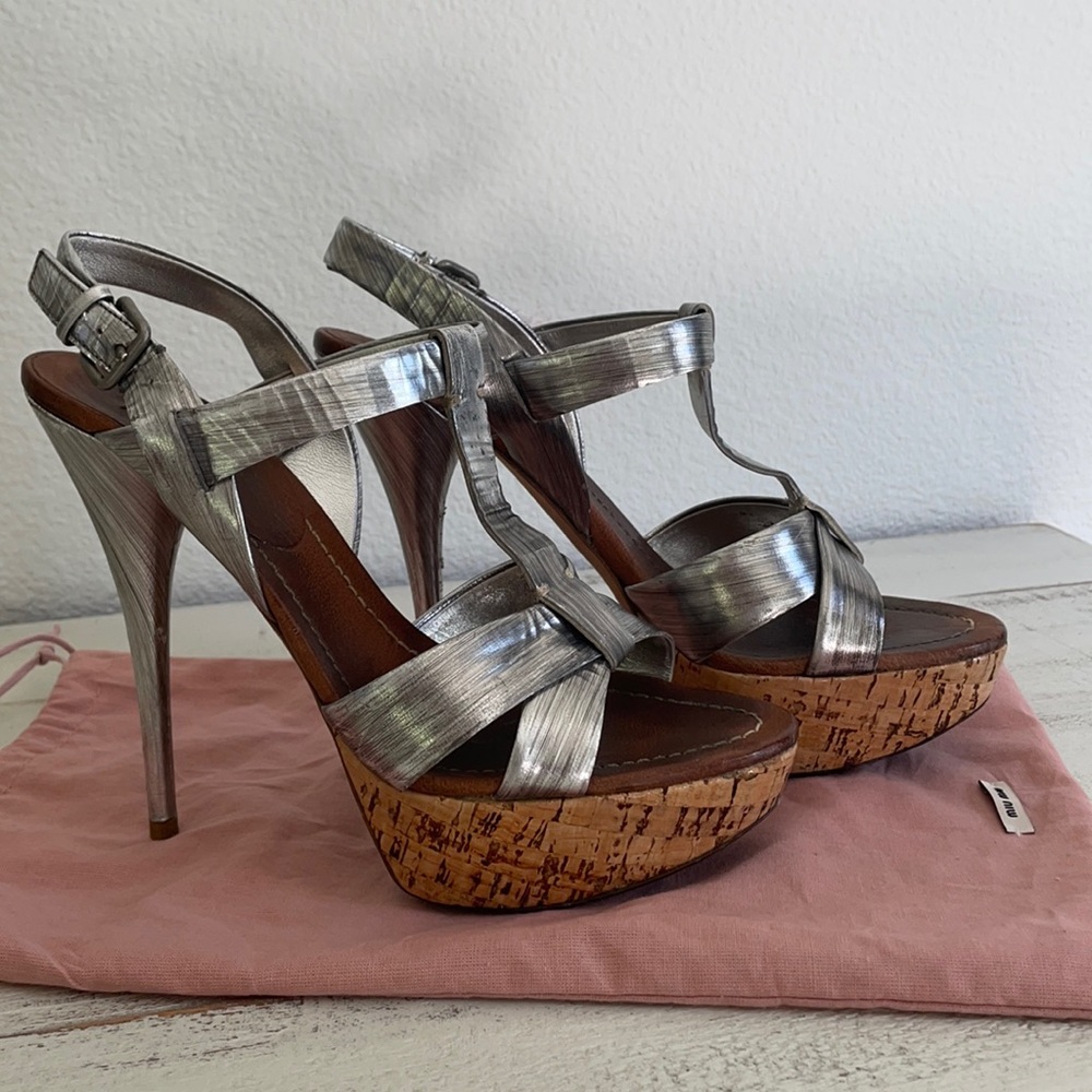 Authentic Miu Miu heels size 39 made in Italy